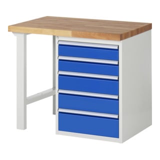 Rau Werkbank Modell 7513 840 mm Buche-Massiv-Platte