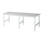 Rau Werkbank Tom in hoogte verstelbaar, B2500xD1000xH760-1080mm, M-plaat 22mm