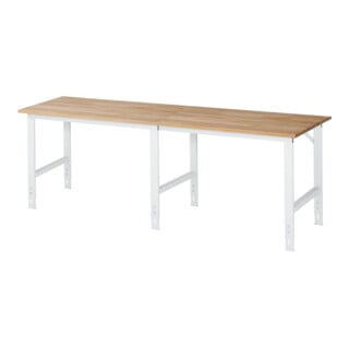 Rau Werktafel Tom in hoogte verstelbaar, B2500xD800xH760-1080mm, B-plaat 25mm