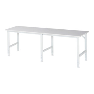 Rau Werktafel Tom in hoogte verstelbaar, B2500xD800xH760-1080mm, M-plaat 22mm