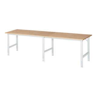 Rau Werktafel Tom in hoogte verstelbaar, B3000xD800xH760-1080mm, B-plaat 25mm