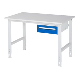 Rau Werktafel Tom in hoogte verstelbaar KM02, B1250xD800xH760-1080mm, M-blad 22mm