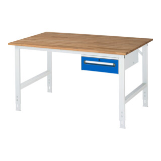 Rau Werktafel Tom in hoogte verstelbaar KM02, B1500xD1000xH760-1080mm, B-plaat 25mm