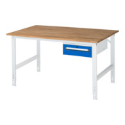 Rau Werktafel Tom in hoogte verstelbaar KM02, B1500xD1000xH760-1080mm, B-plaat 25mm