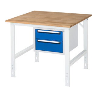 Rau Werktafel Tom in hoogte verstelbaar KM03, B1000 x D1000 x H760-1080mm, B-plaat 25mm