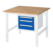 Rau Werktafel Tom in hoogte verstelbaar KM04, B1000 xD1000 xH760-1080mm, B-plaat 25mm