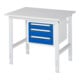Rau Werktafel Tom in hoogte verstelbaar KM04, B1000xD800xH760-1080mm, M-blad 22mm-1