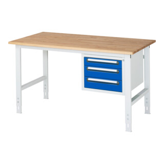 Rau Werktafel Tom in hoogte verstelbaar KM04, B1500xD800xH760-1080mm, B-plaat 25mm