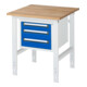 Rau Werktafel Tom in hoogte verstelbaar KM04, B750xD800xH760-1080mm, B-plaat 25mm-1