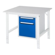 Rau Werktafel Tom in hoogte verstelbaar KM05, B1000xD1000xH760-1080mm, M-plaat 22mm