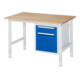 Rau Werktafel Tom in hoogte verstelbaar KM05, B1250xD800xH760-1080mm, B-plaat 25mm-1