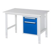 Rau Werktafel Tom in hoogte verstelbaar KM05, B1250xD800xH760-1080mm, M-plaat 22mm