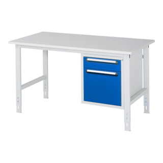 Rau Werktafel Tom in hoogte verstelbaar KM05, B1500xD800xH760-1080mm, M-plaat 22mm