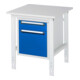 Rau Werktafel Tom in hoogte verstelbaar KM05, B750xD800xH760-1080mm, M-plaat 22mm-1
