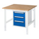 Rau Werktafel Tom in hoogte verstelbaar KM06, B1000 x D1000 x H760-1080mm, B-plaat 25mm-1
