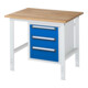 Rau Werktafel Tom in hoogte verstelbaar KM06, B1000xD800xH760-1080mm, B-plaat 25mm-1