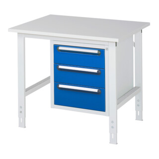 Rau Werktafel Tom in hoogte verstelbaar KM06, B1000xD800xH760-1080mm, M-plaat 22mm
