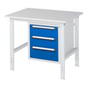 Rau Werktafel Tom in hoogte verstelbaar KM06, B1000xD800xH760-1080mm, M-plaat 22mm