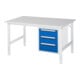 Rau Werktafel Tom in hoogte verstelbaar KM06, B1500xD1000xH760-1080mm, M-plaat 22mm-1