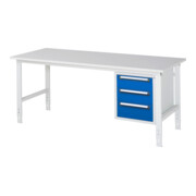 Rau Werktafel Tom in hoogte verstelbaar KM06, B2000xD800xH760-1080mm, M-blad 22mm