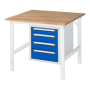 Rau Werktafel Tom in hoogte verstelbaar KM07, B1000 x D1000 x H760-1080mm, B-plaat 25mm