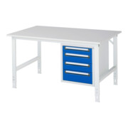 Rau Werktafel Tom in hoogte verstelbaar KM07, B1500xD1000xH760-1080mm, M-plaat 22mm