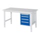 Rau Werktafel Tom in hoogte verstelbaar KM07, B1500xD800xH760-1080mm, M-plaat 22mm-1
