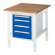 Rau Werktafel Tom in hoogte verstelbaar KM07, B750xD1000xH760-1080mm, B-plaat 25mm-1