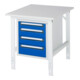 Rau Werktafel Tom in hoogte verstelbaar KM07, B750xD1000xH760-1080mm, M-plaat 22mm-1