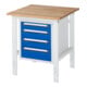 Rau Werktafel Tom in hoogte verstelbaar KM07, B750xD800xH760-1080mm, B-plaat 25mm-1