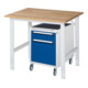 Rau Werktafel Tom in hoogte verstelbaar KM08, B1000xD800xH760-1080mm, B-blad 25mm-1