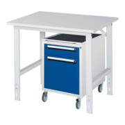 Rau Werktafel Tom in hoogte verstelbaar KM08, B1000xD800xH760-1080mm, M-plaat 22mm