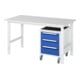 Rau Werktafel Tom in hoogte verstelbaar KM09, B1500xD800xH760-1080mm, M-plaat 22mm-1