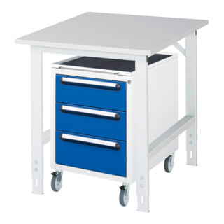 Rau Werktafel Tom in hoogte verstelbaar KM09, B750xD1000xH760-1080mm, M-plaat 22mm
