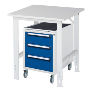 Rau Werktafel Tom in hoogte verstelbaar KM09, B750xD800xH760-1080mm, M-plaat 22mm
