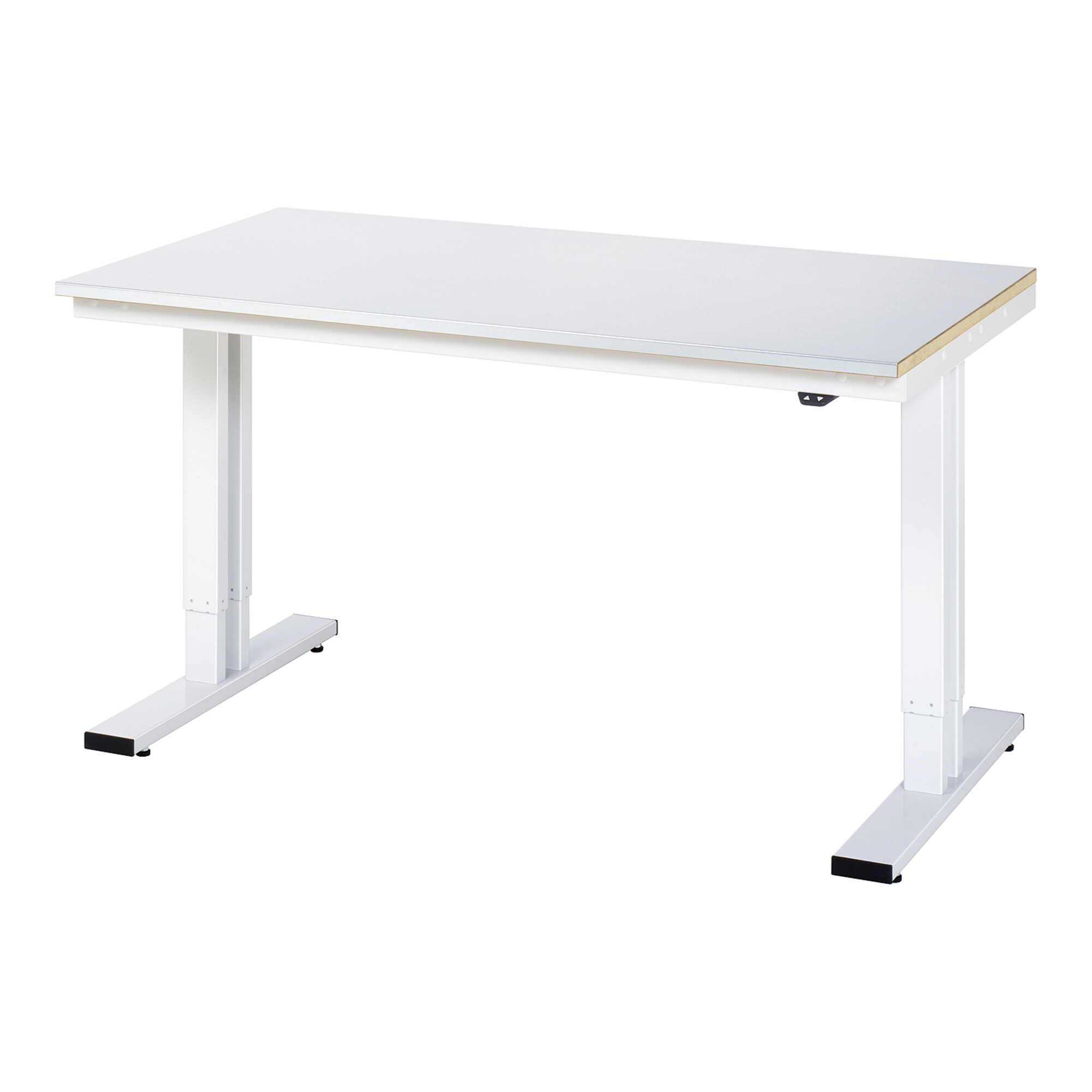 RAU Werktisch adlatus 300 elektrisch höhenverstellbar Arbeitsplatte mit Stahlblechbelag 1500 mm x 800 mm