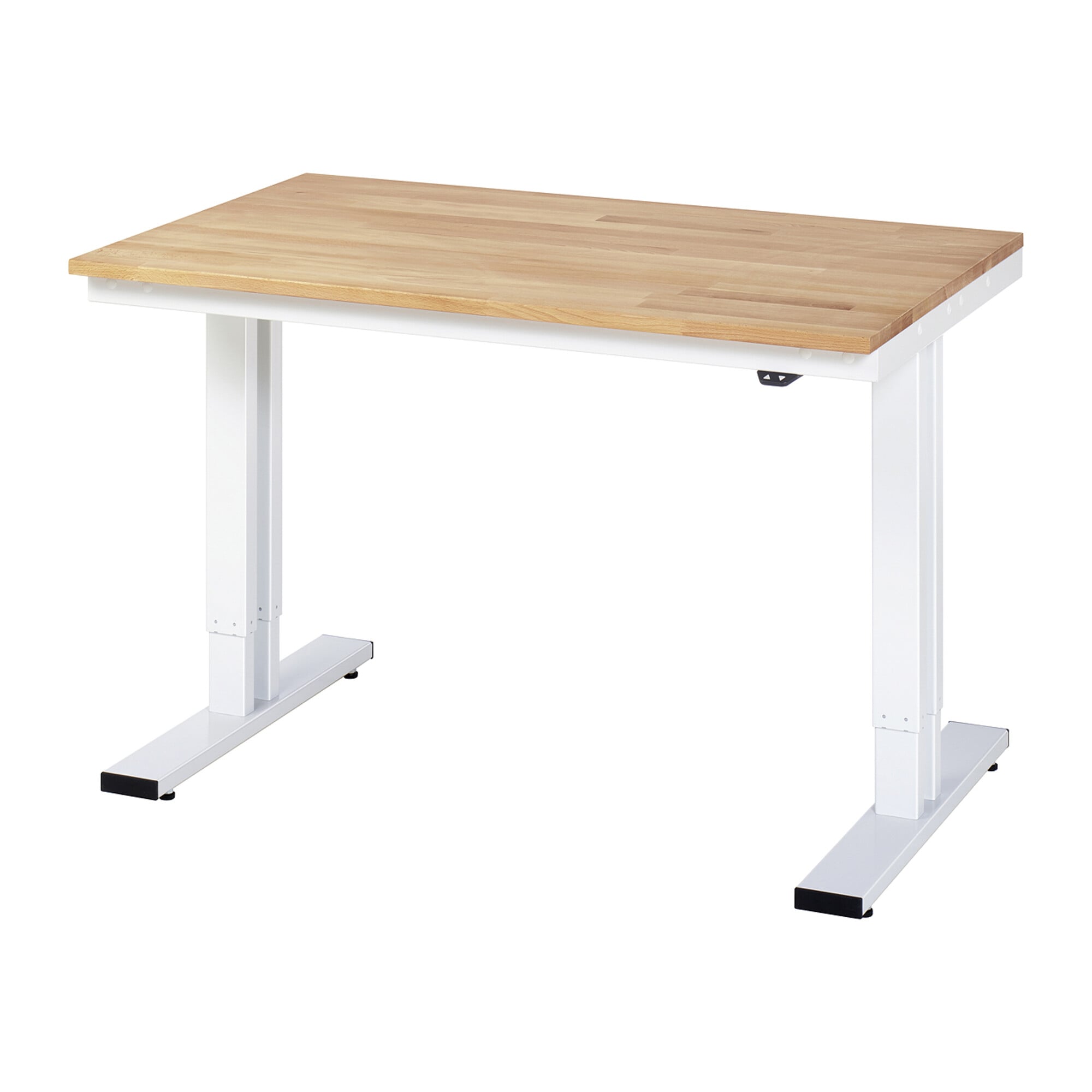 RAU Werktisch adlatus 300 elektrisch höhenverstellbar Buche-Massiv-Platte 1250 mm x 800 mm