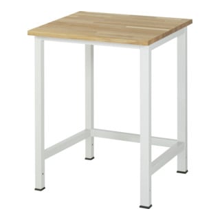 Rau Werktisch Modell 900 mit Buche-Massiv-Platte HxT 825x800 mm