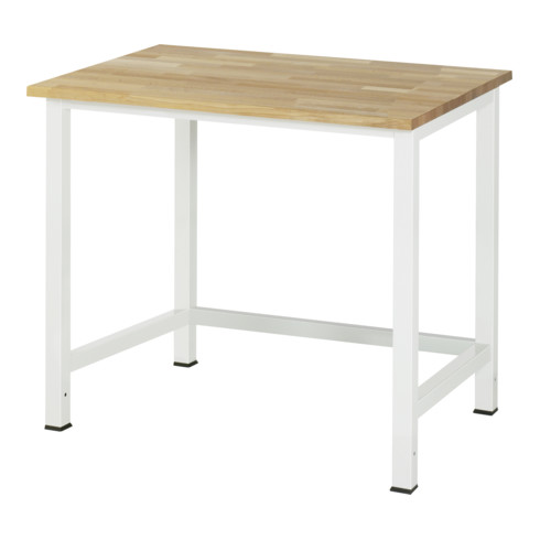 Rau Werktisch Modell 900 mit Buche-Massiv-Platte HxT 825x800 mm