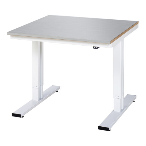 Rau Werktisch elektrisch höhenverstellbar, B1000xT1000xH720-1120mm, ES-Platte-28 mm