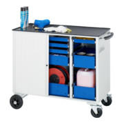 Rau Werkzeugwagen mit 6 Schubladen & Lochwandauszug Metall BxTxH 1025x520x890mm-4