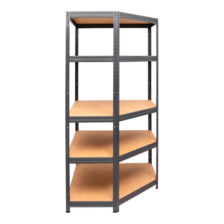 STIER Eck-Fachbodenregal Fachlast 250kg HxBxT 1800x900x450 mm + STIER Systainer³ II Black Edition + STIER Systainer³ III Black Edition + STIER Systainer³ IV Black Edition + STIER Systainer® T-LOC MFT BLACK-Edition