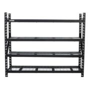Rayonnage à tablettes en caillebotis STIER charge par casier 400 kg-5