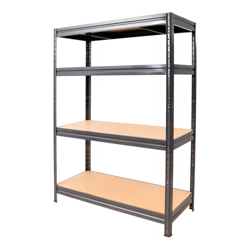 Rayonnage à tablettes pour charges lourdes STIER, charge par casier 500 kg, HxlxP 1 770x1 800x600 mm