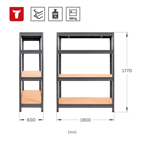 Étagères pour charges lourdes STIER