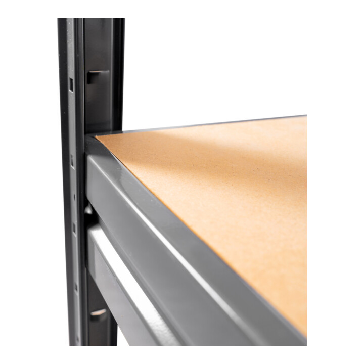 Rayonnage à tablettes pour charges lourdes STIER, charge par casier 500 kg, HxlxP 1 770x1 800x600 mm