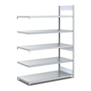 Etagère Bito, utilisation bilatérale, étagère d'archives, étagère à rallonge, zingué brillant