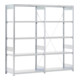 Rayonnage Bito type:S Rayonnage de base et complémentaire galvanisé 524 mm 2000 mm 2066 mm Kit avec champs de base et d'appoint-1