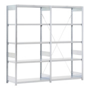 Rayonnage Bito type:S Rayonnage de base et complémentaire galvanisé 524 mm 2000 mm 2066 mm Kit avec champs de base et d'appoint