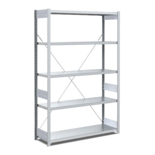 Rayonnage Bito type S, baie de base, jeu d'étagères de 40 mm, 300 kg, galvanisé 1058 mm